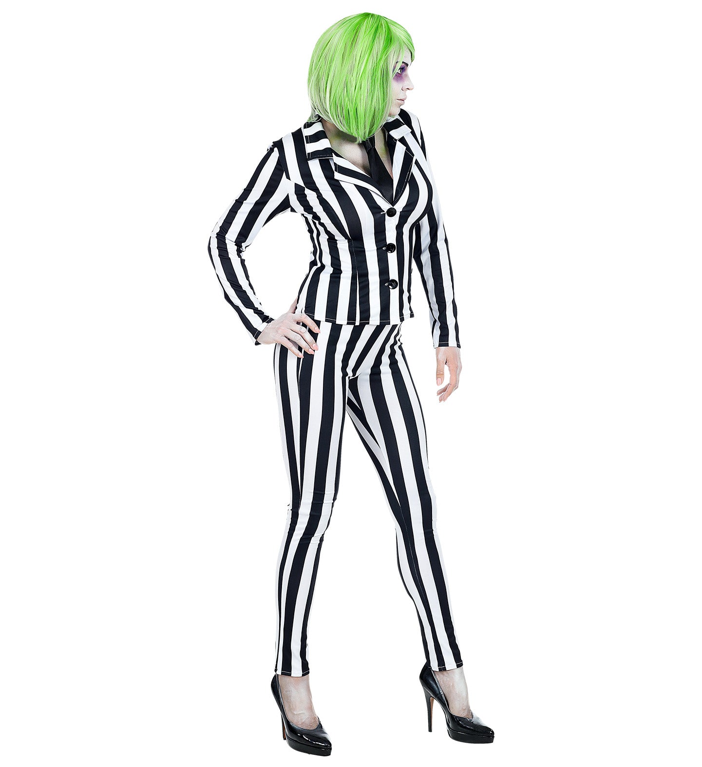 Sleazy Ghost Beetlejuice women's outfit