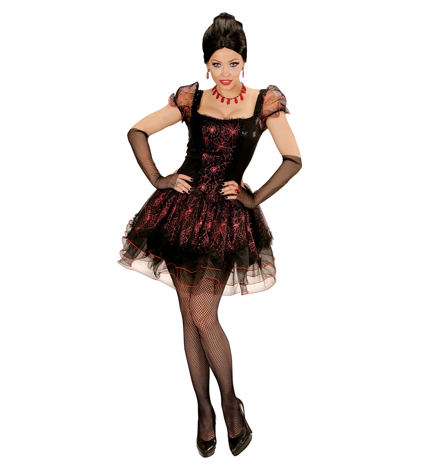 Lusty Lace Vampire Costume, Sequin Corset Vampire Costume 