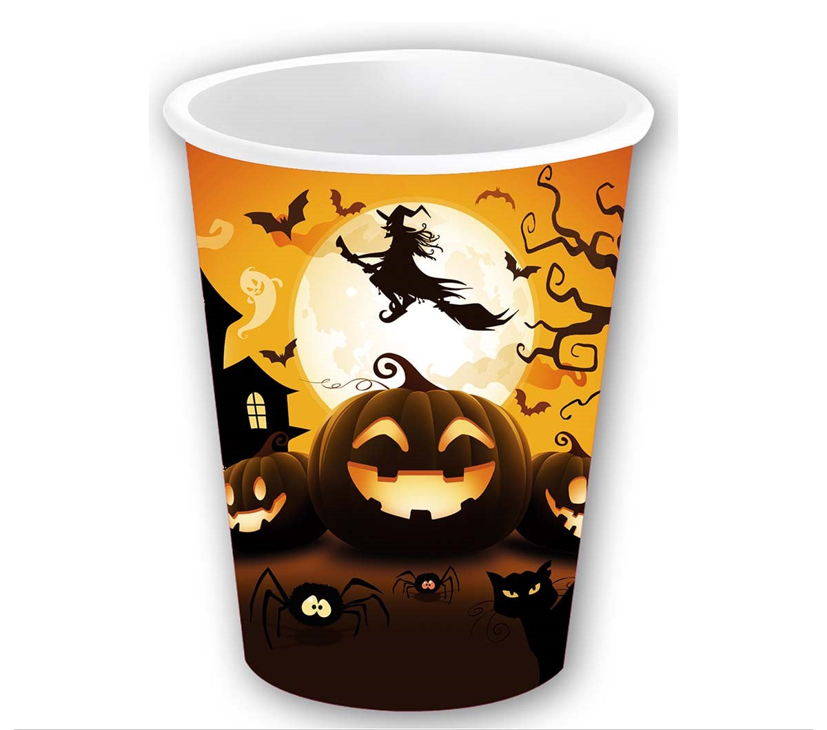 Spooky Pumpkin Cups Halloween Tableware