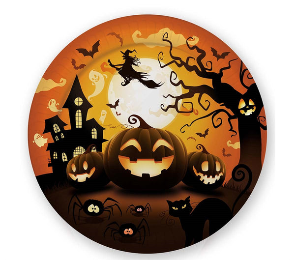 Spooky Pumpkin Plates Halloween Tableware