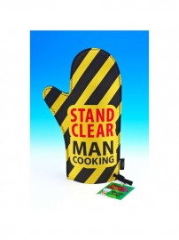Stand Clear Man Cooking Oven Glove