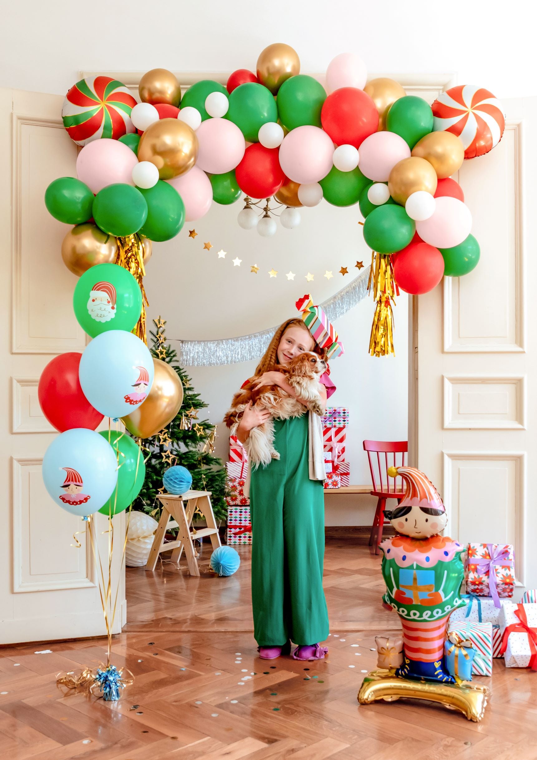 Standing Elf Foil Balloon christmas decoration