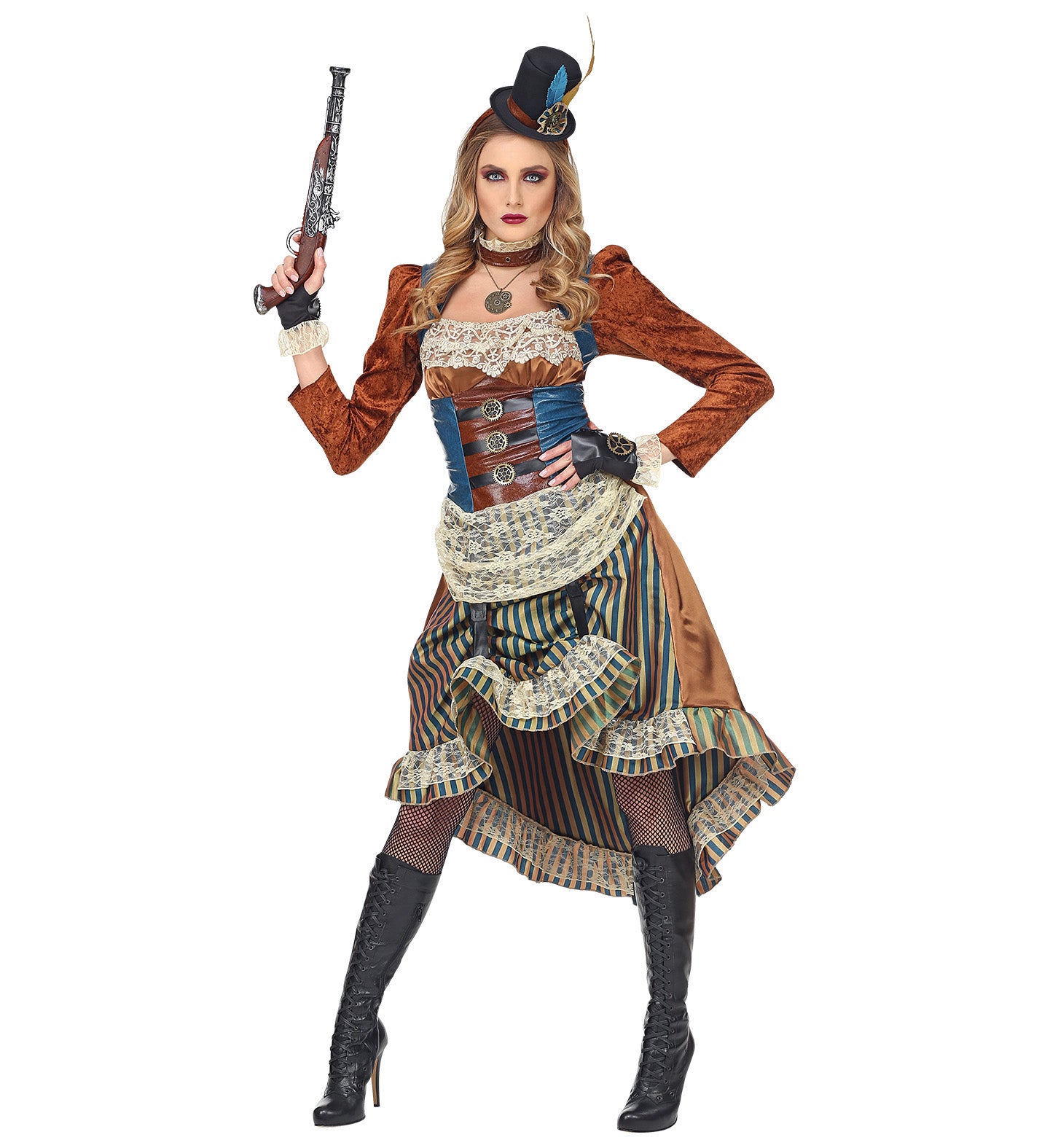 Steampunk Costume with Mini Hat