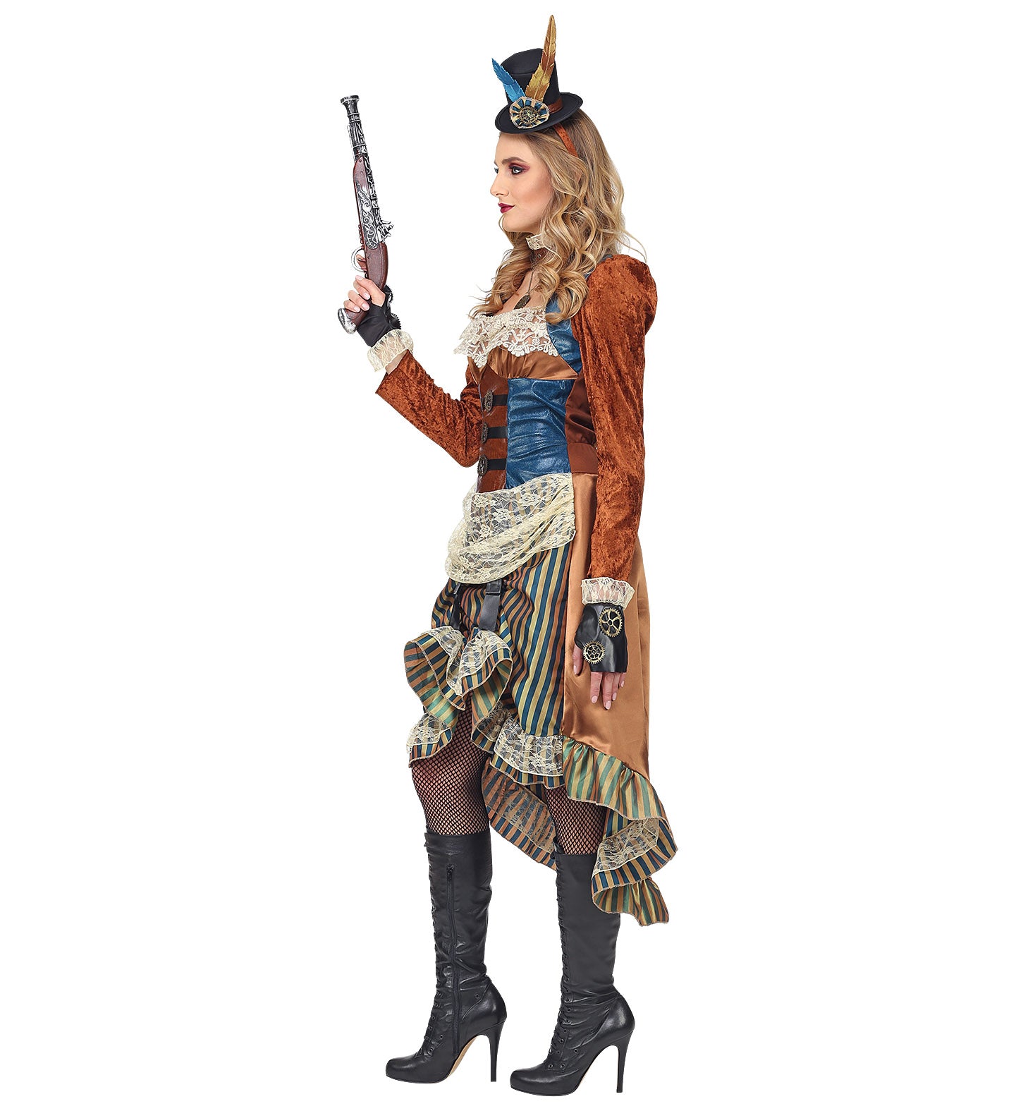Steampunk Costume with Mini Hat