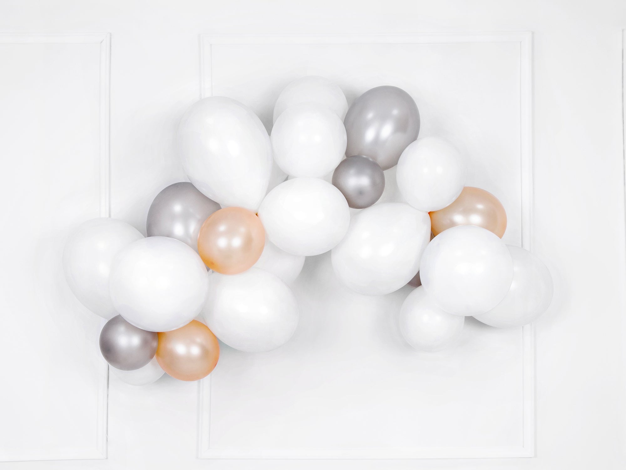 Strong White Pastel Balloons 30cm