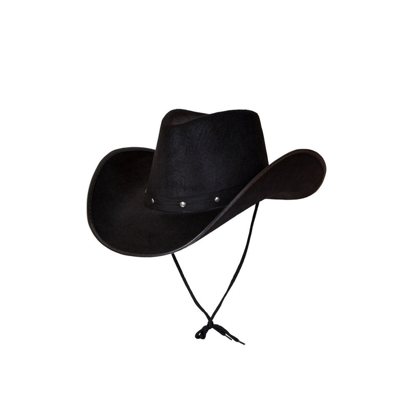 Texan Cowboy Hat Black Studded