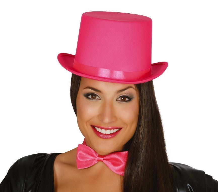 Top Hat Pink Satin
