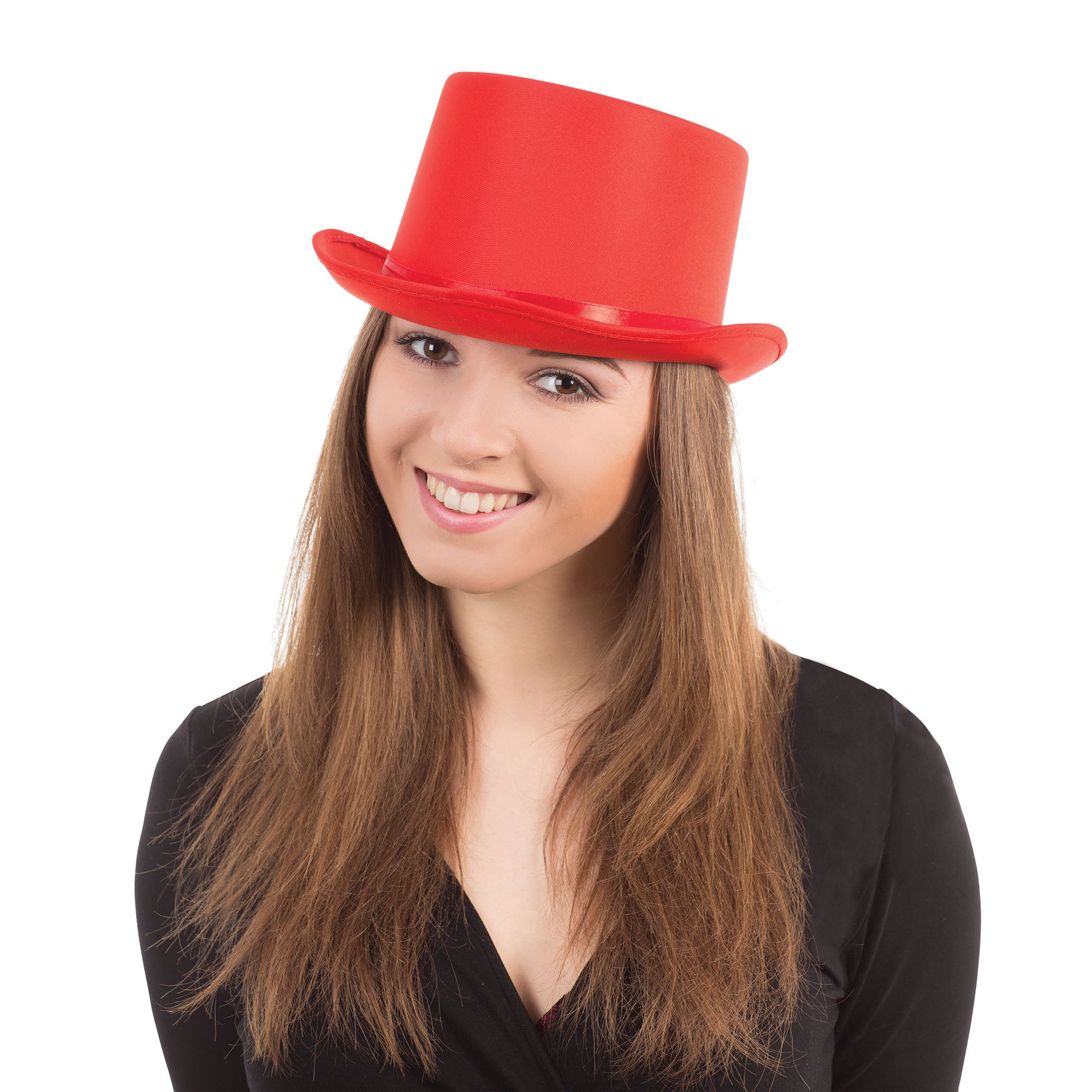 Top Hat Red Satin