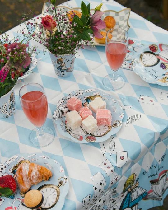 Truly Alice Paper Tablecloth