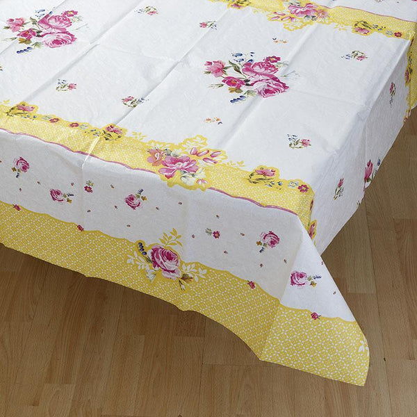 Truly Scrumptious Floral Paper Table Cover