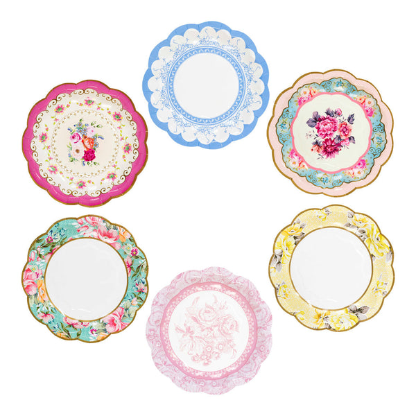 Truly Scrumptious Vintage Plates Pack of 12