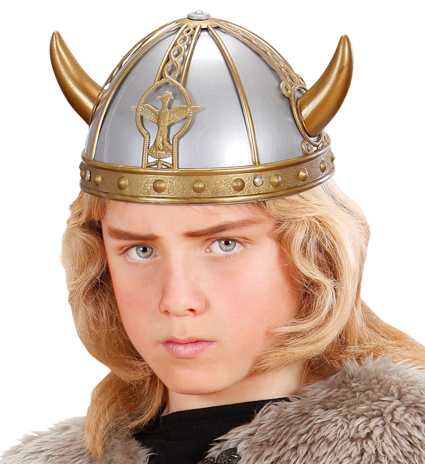 Viking Helmet Gold children's