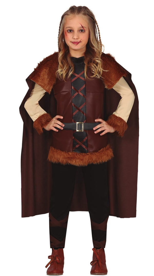 Viking Warrior girl Costume Children's