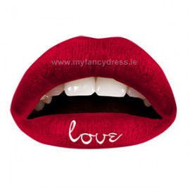 Red Love Temporary Lip Tattoo 
