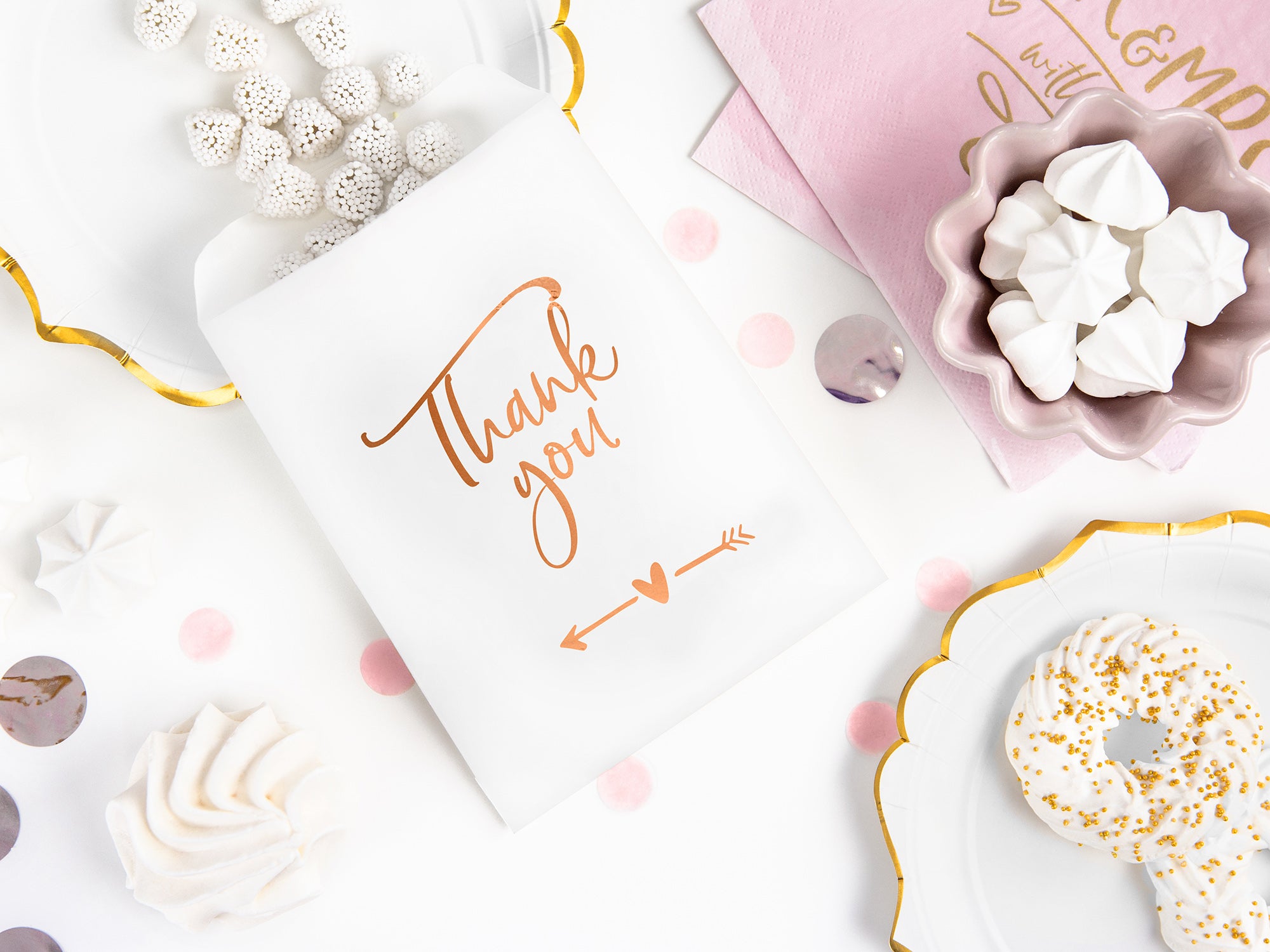 Wedding Paper Treat Bags Thank You