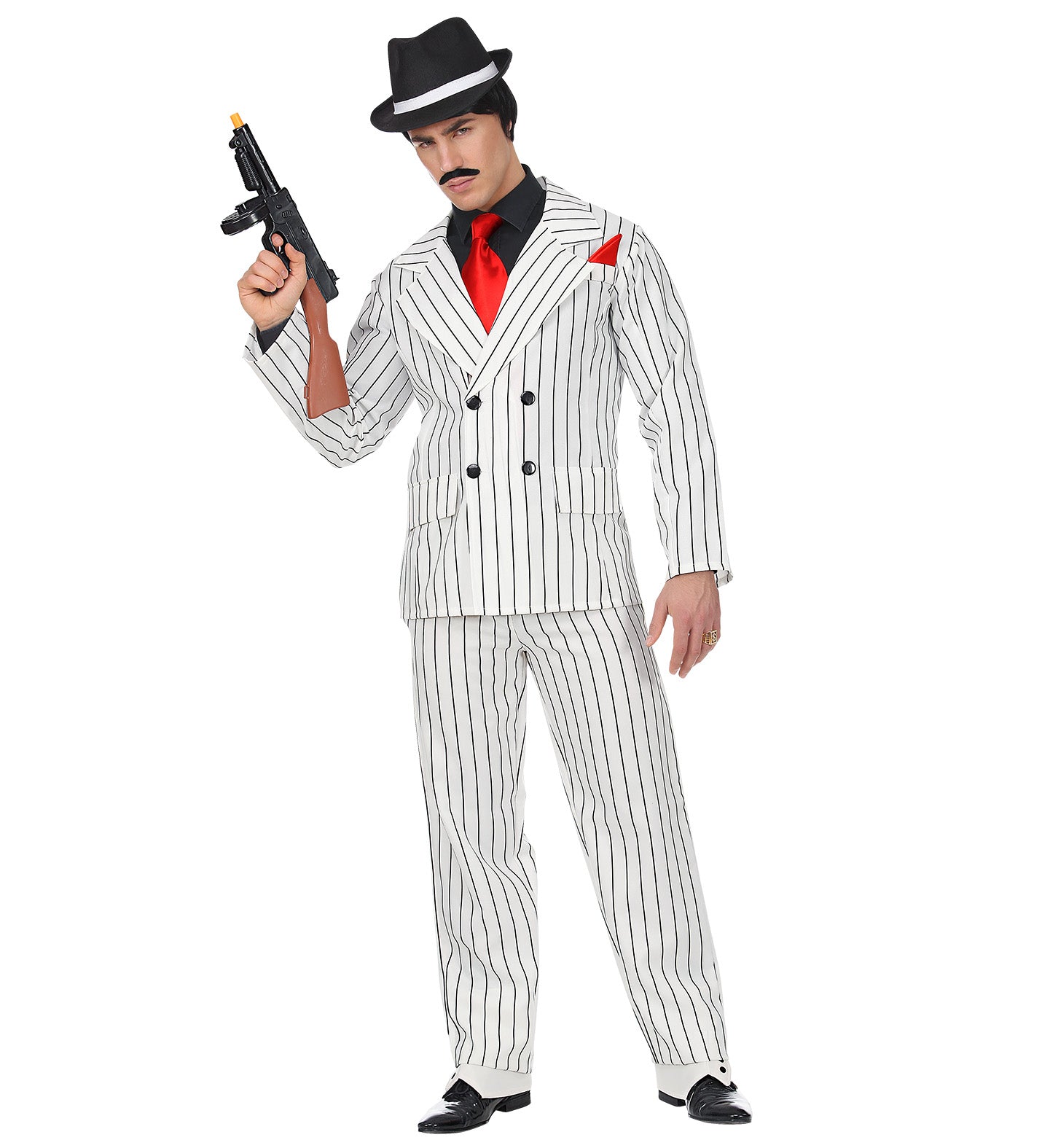 White Gangster Suit Costume