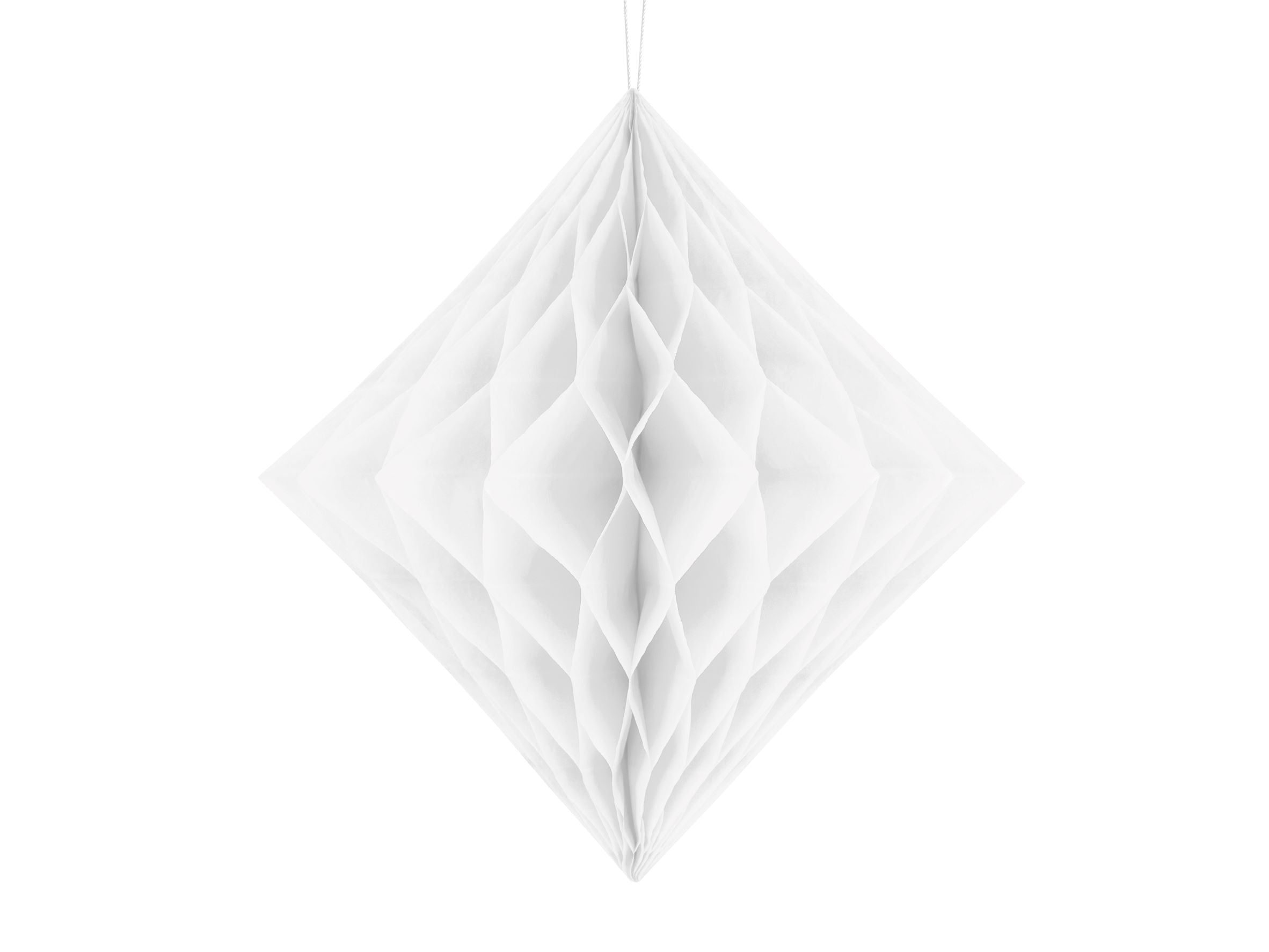 White Honeycomb Diamond Decoration 30cm