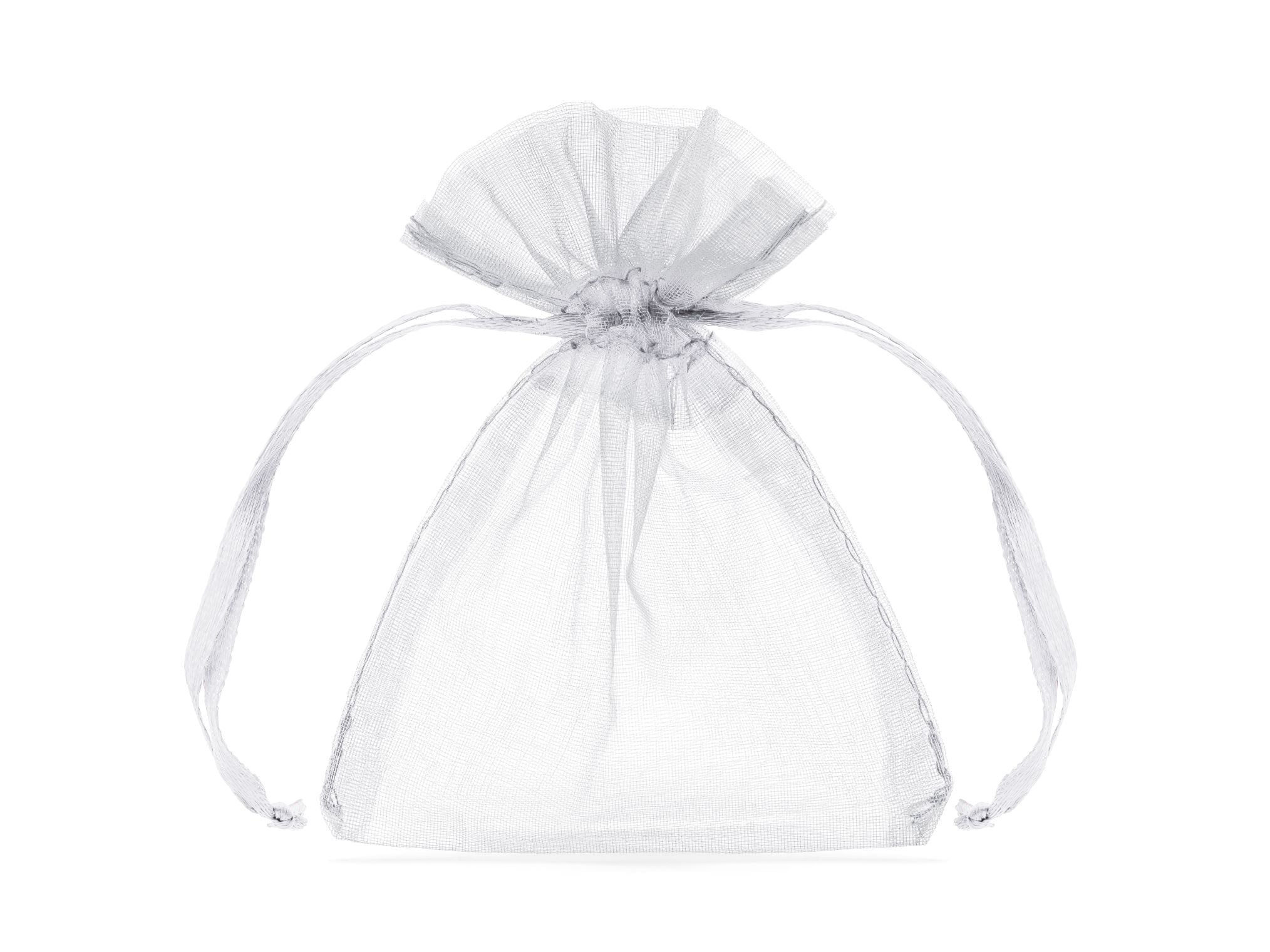 White Organza Bags 7.5 X10cm Pack of 10