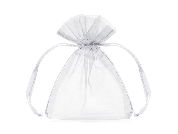 White Organza Bags 7.5 X10cm Pack of 10