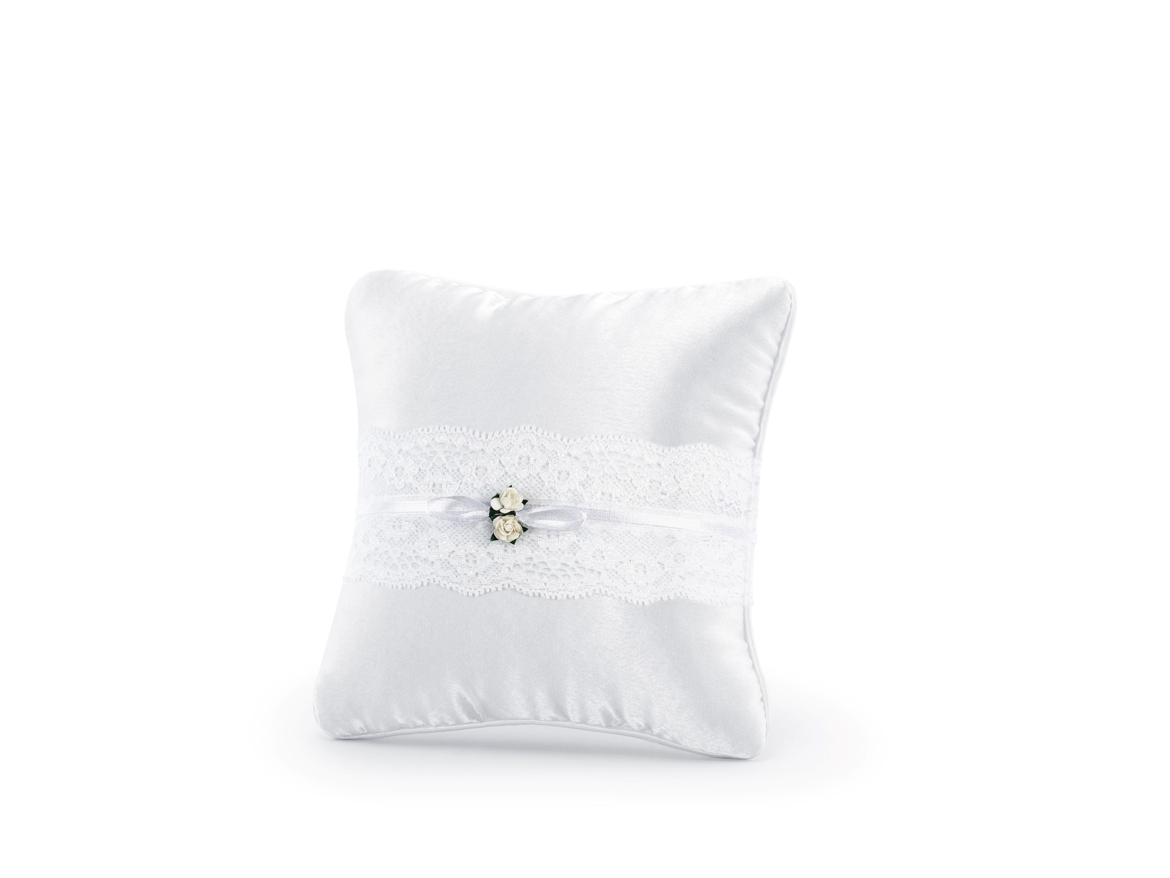 White Roses Ring Bearer Pillow for wedding