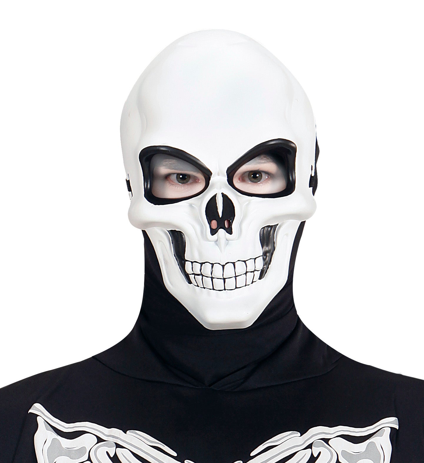 White Skull Mask Halloween Costume accessory
