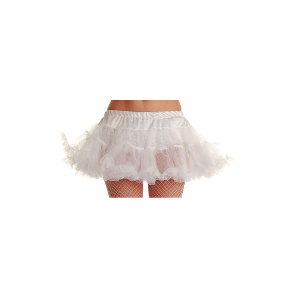 Ladies white 12" Ruffle Tutu Petticoat