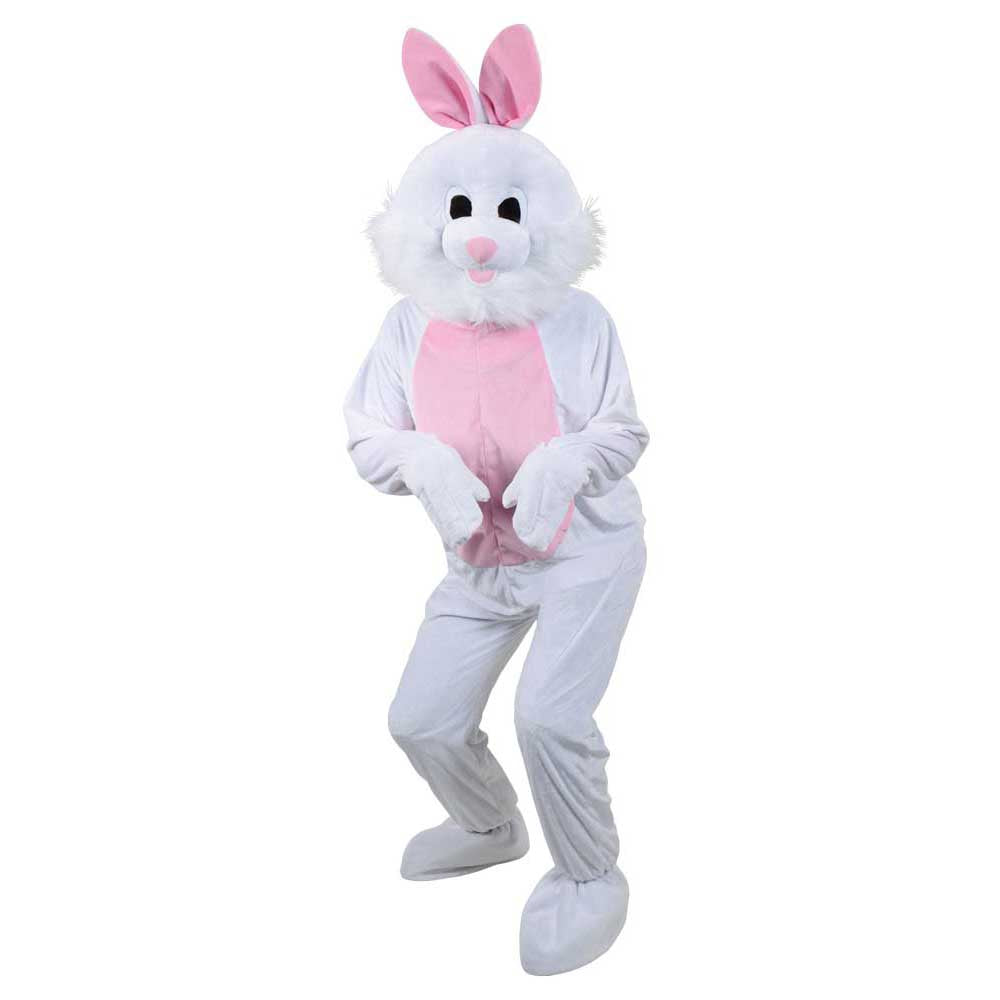 White Mascot Easter Bunny Rabbit Costume