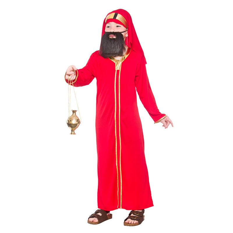 Boys Wise Man Balthazar Costume - Red