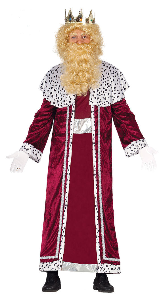 Wise Man King Balthazar Costume Adult Red