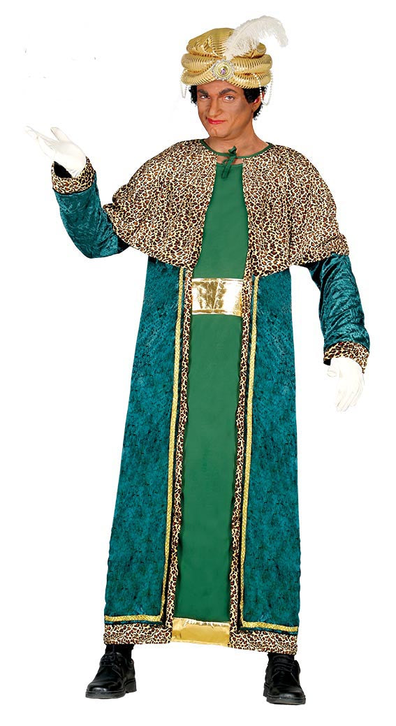 Wise Man King Melchior Adult Nativity Costume Green