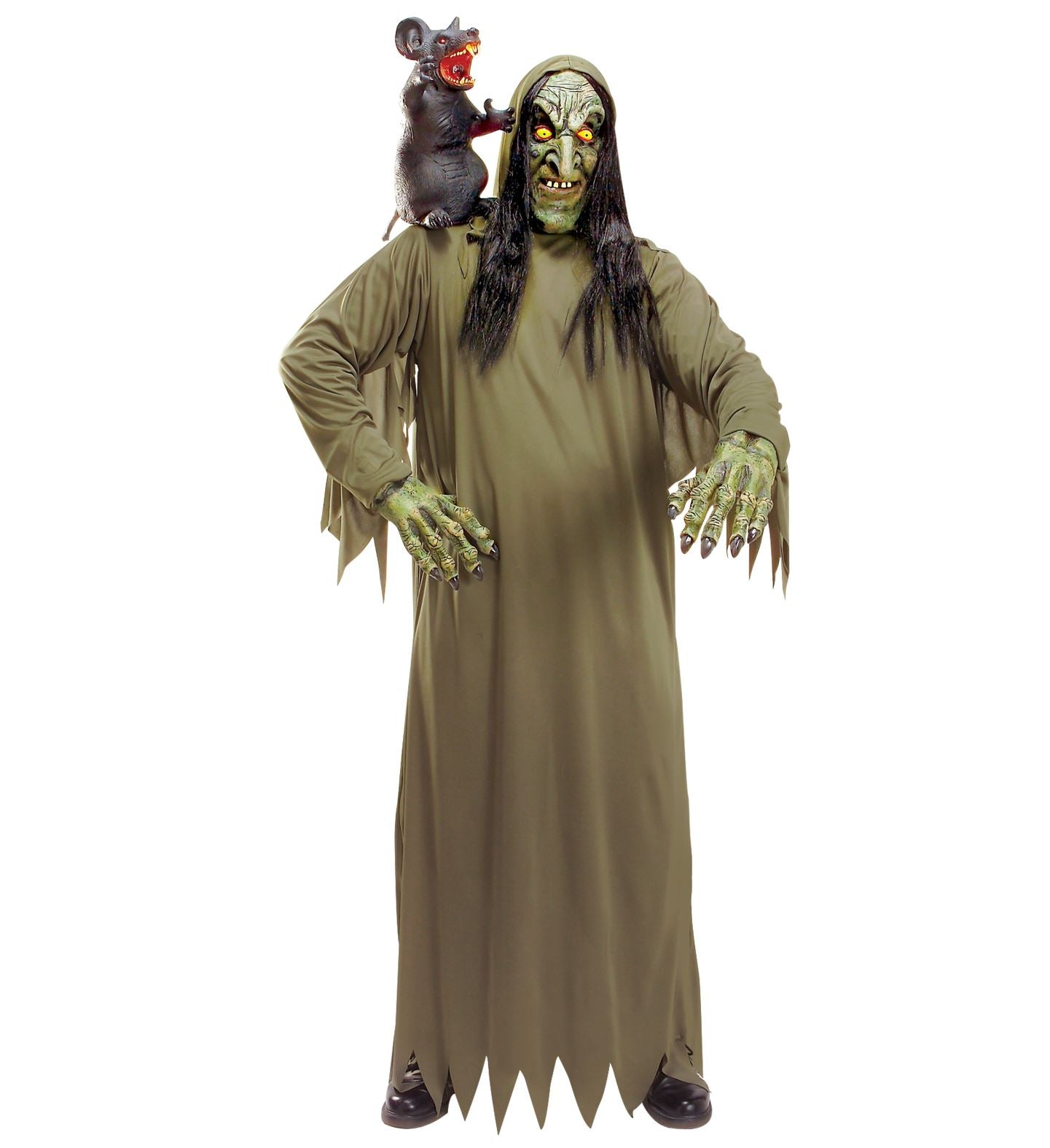 Witches Mask and Hands Costume