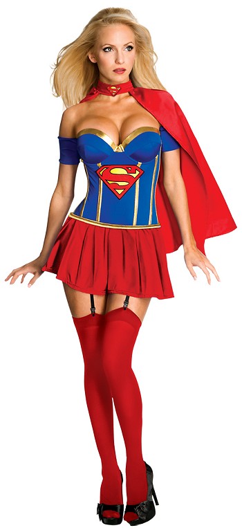Women's Superhero Super Girl Costume 