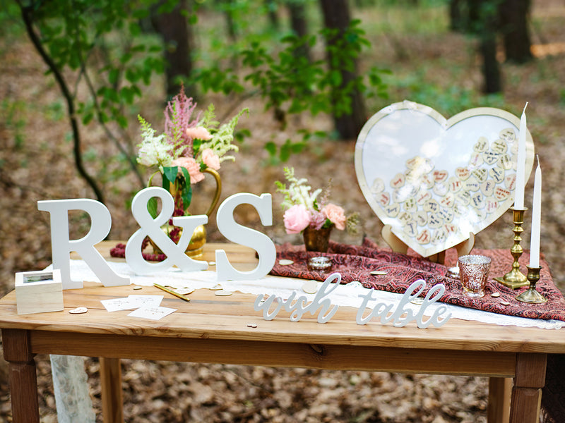 wedding wood letter signs