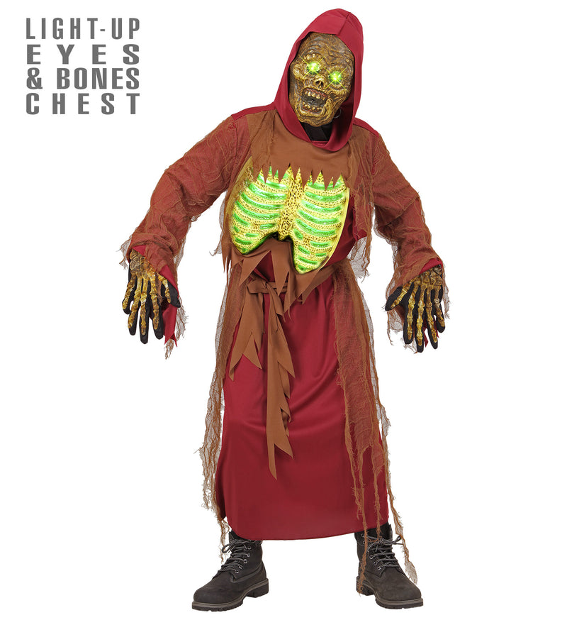 Zombie Skeleton Costume with Light up Effect Kids