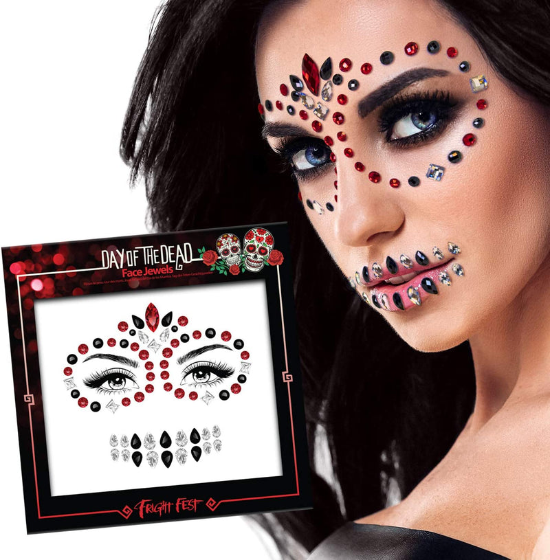 Day of the dead face jewels
