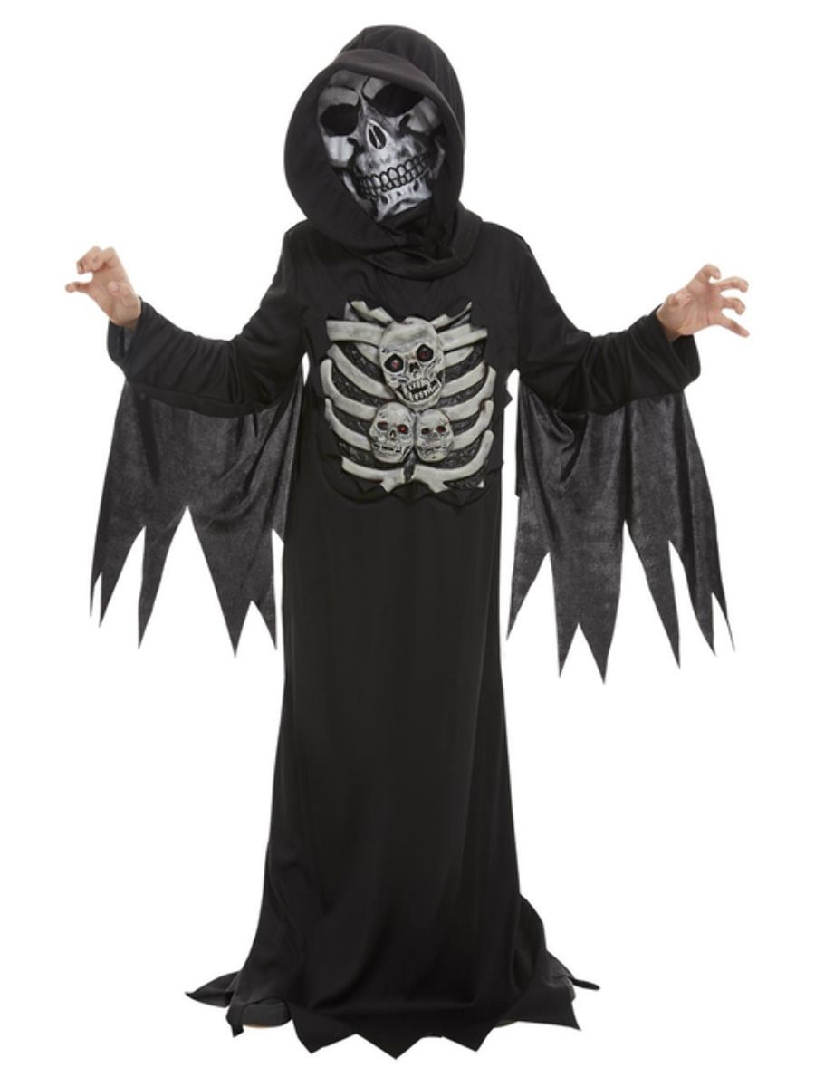 Child's Skeleton Reaper Costume Black