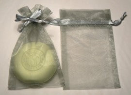 Silver Organza Bags Medium
